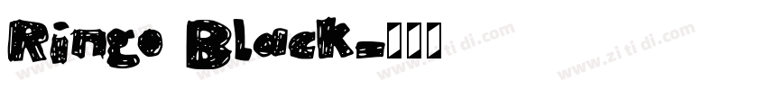 Ringo Black字体转换